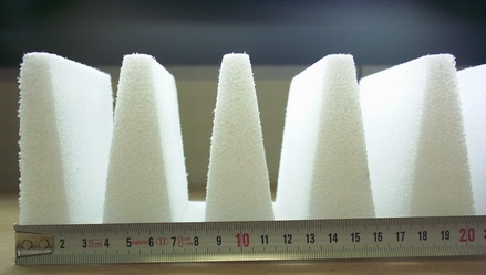 Rillenschaumstoff 100mm als Plattenware