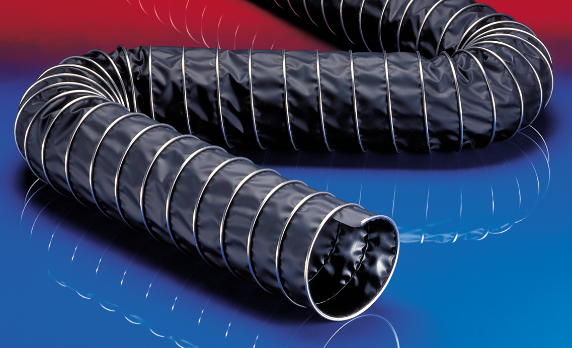 CP VITON® 459 EC Elektrisch leitfähiger Klemmprofilschlauch, (bis +210°C)