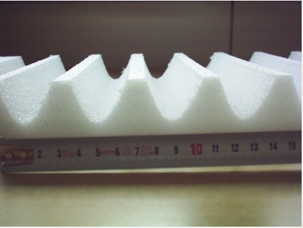 Rillenschaumstoff 35mm als Plattenware