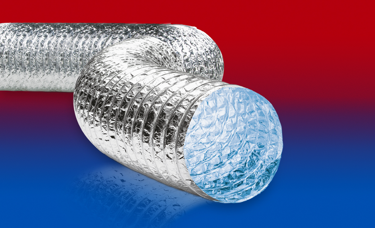 PROTAPE® ALU-PES 369 ANTI-BACTERIAL Alu/Polyester Klimaschlauch, anti-bakteriell, schwerentflammbar (M1)